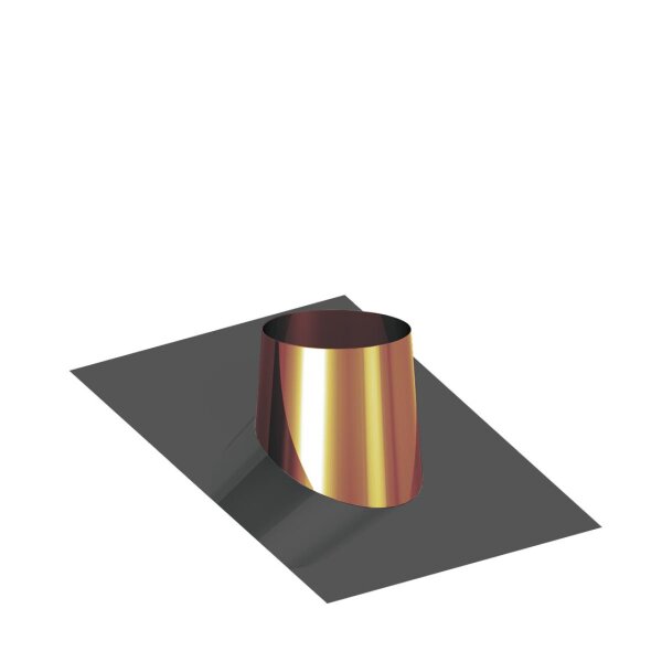 Dacheindichtung Kupfer mit Bleiflansch 16&deg; - 25&deg; 150 mm