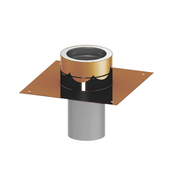 Grundplatte für Kaminerhöhung für der PROFI Kupfer Ø 130 mm
