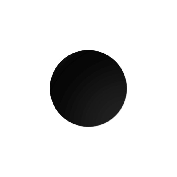 Stahlbodenplatte Pulverbeschichtet schwarz Kreis