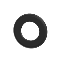 Pelletrohr SlimLine Rosette 35mm schwarz 80 m