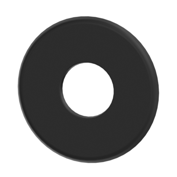 Pelletrohr SlimLine Rosette 70mm schwarz