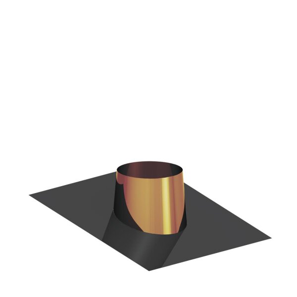 Dacheindichtung Kupfer mit Bleiflansch 5° - 15° 130 mm