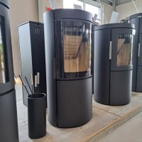 Kaminofen HWAM 3740 SmartControl Tür Modern Korpus schw